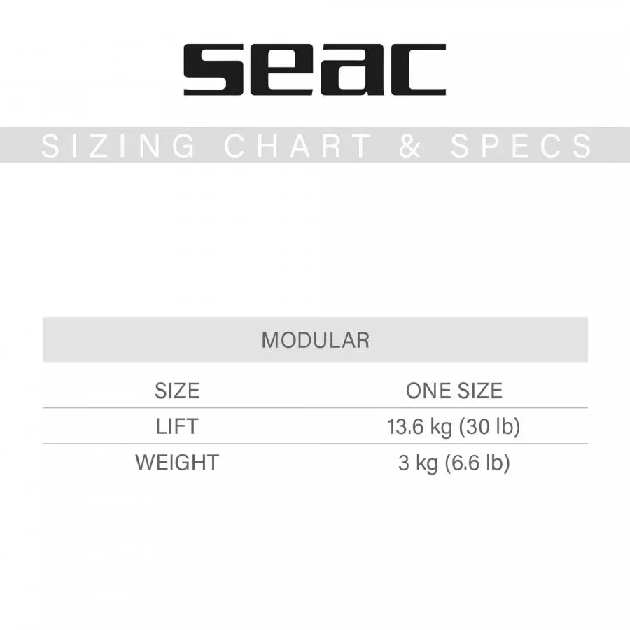 Жилет компенсатор BCD SEAC SUB MODULAR ONE SIZE