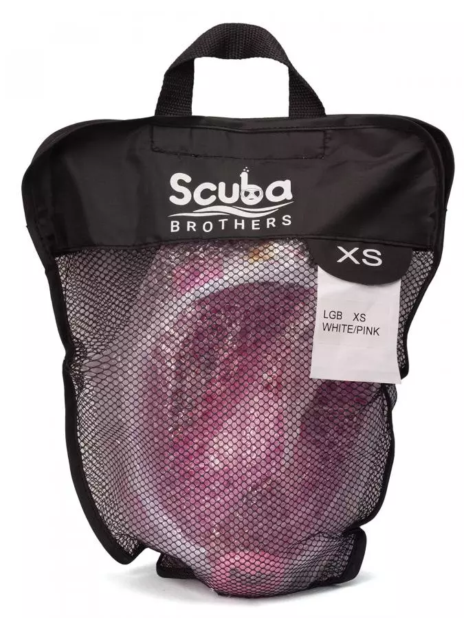 Маска полнолицевая SCUBA BROTHERS BEATLE KID CLEAR/PINK, с креплением камеры GoPro, р-р XS