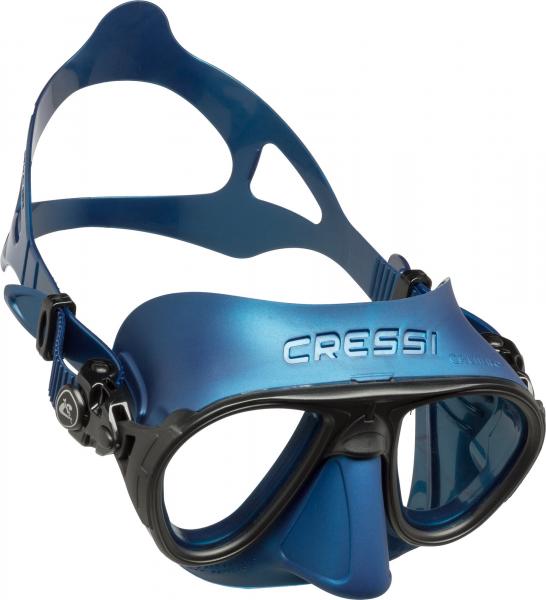 Маска CRESSI CALIBRO, синий силикон/синяя рамка