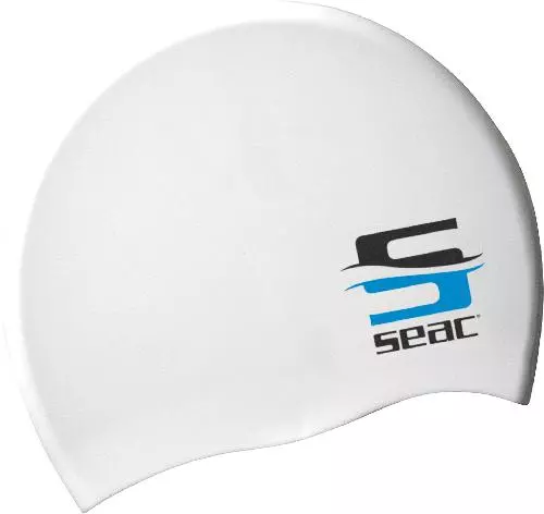 Шапочка для плавания SEAC SUB SWIM WHITE, силиконовая