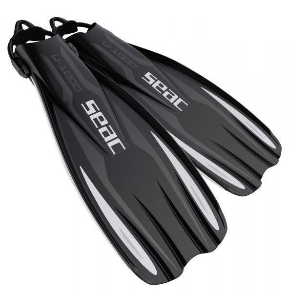 Ласты SEAC SUB U-1000 SLING STRAP WHITE/BLACK, р-р L-XL/44-46