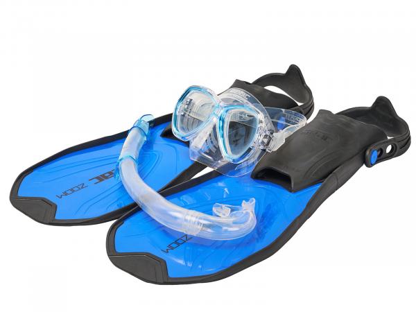 Набор для снорклинга SEAC SUB ZOOM SET BLUE, маска/трубка/ласты, р-р 39-41