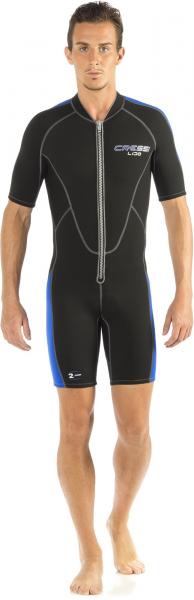 Гидрокостюм CRESSI LIDO MAN SHORTY, черно-синий, 2mm, S/2