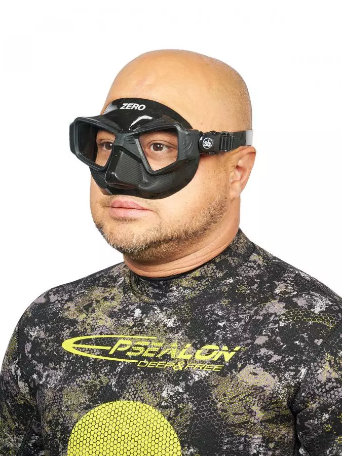 Маска SCUBA BROTHERS ZERO BLACK малообъемная, черный силикон