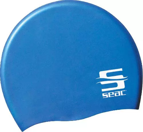 Шапочка для плавания детская SEAC SUB JR SWIM BLUE, силиконовая