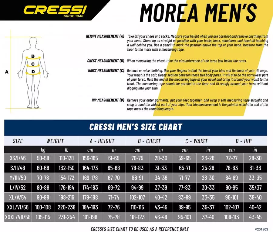 Гидрокостюм CRESSI MOREA MAN MONOPIECE, черно-синий, 3mm, р-р L/4