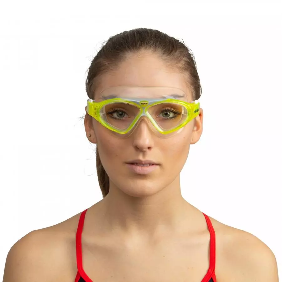 Очки маска для плавания детские SEAC SUB VISION JUNIOR YELLOW