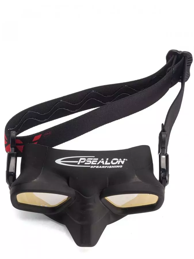 Маска EPSEALON SEA WOLF RED FLASH резиновый ремешок, просветленные линзы