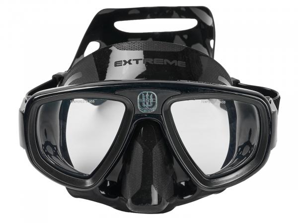 Маска SEAC SUB EXTREME 50 BLACK, черная рамка/черный силикон