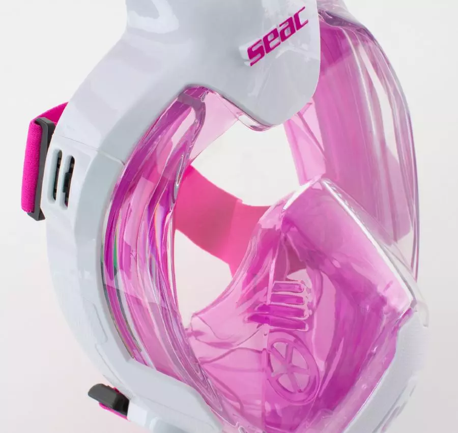 Маска полнолицевая SEAC SUB FUN YOUNG WHITE/PINK, р-р XS/S