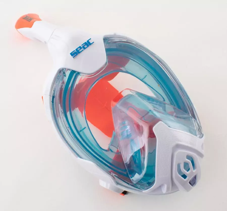 Маска полнолицевая SEAC SUB FUN YOUNG BLUE/ORANGE, р-р XS/S