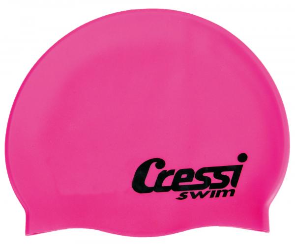 Шапочка для плавания CRESSI SILICONE CAP KIDS, детская, розовая