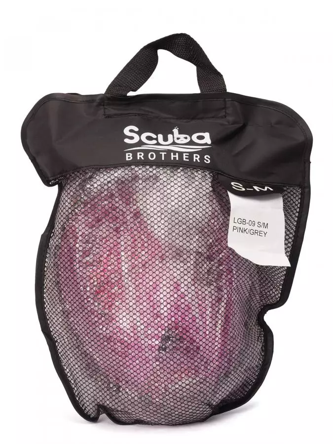 Маска полнолицевая SCUBA BROTHERS BEATLE PINK/BLACK, с креплением камеры GoPro, р-р S/M