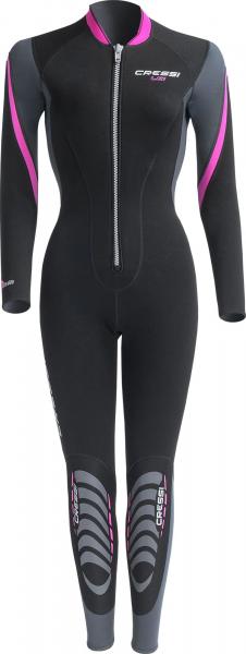 Гидрокостюм CRESSI LEI WOMAN, черно-розовый, 2.5 мм, р-р S/2