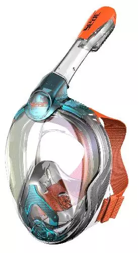 Маска полнолицевая детская SEAC SUB MAGICA JUNIOR AQUAMARINE ORANGE