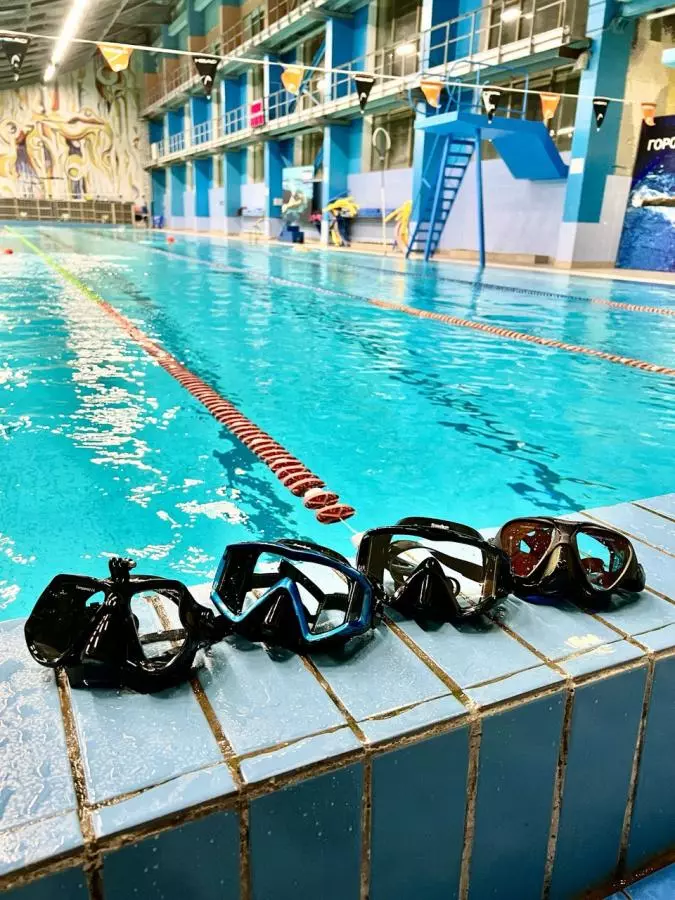 Маска SCUBA BROTHERS SIGMA BLUE, синяя рамка/черный силикон
