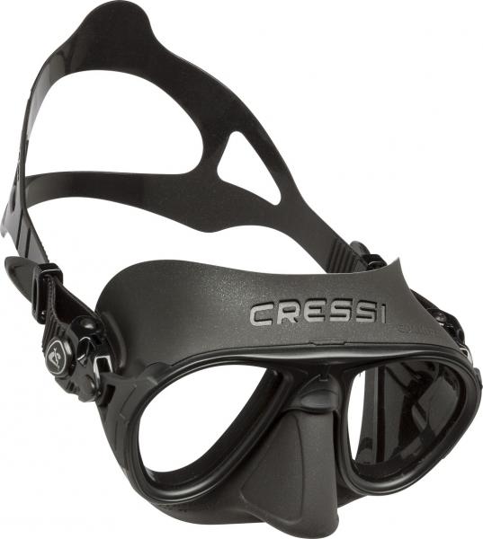 Маска CRESSI CALIBRO, черный силикон/черная рамка