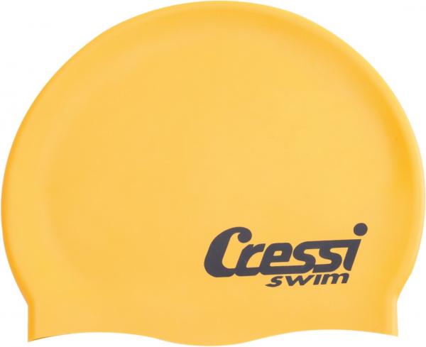 Шапочка для плавания CRESSI SILICONE CAP KIDS, детская, желтая