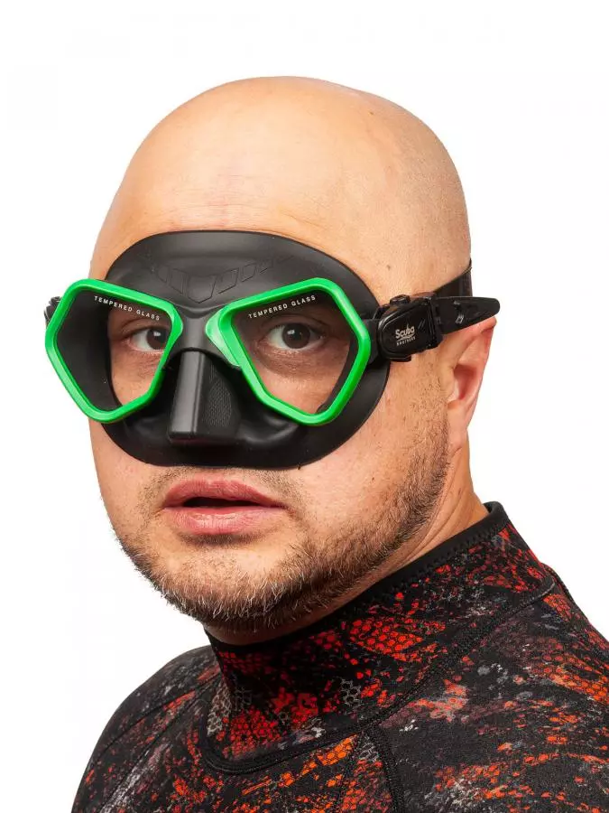Маска SCUBA BROTHERS TRITON BLACK/GREEN