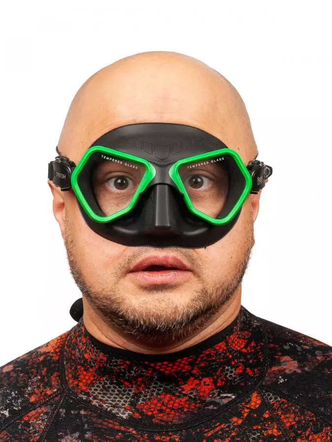 Маска SCUBA BROTHERS TRITON BLACK/GREEN