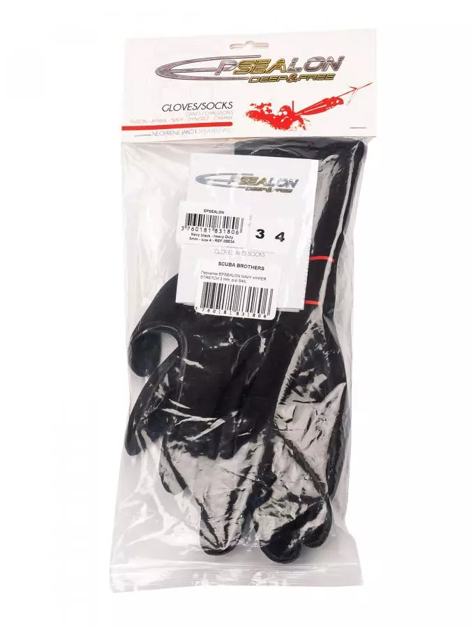 Перчатки EPSEALON NAVY HYPER STRETCH 3 mm, р-р S2/S