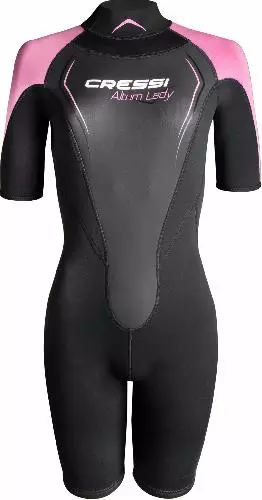 Гидрокостюм CRESSI ALTUM LADY SHORTY, черно-розовый, 