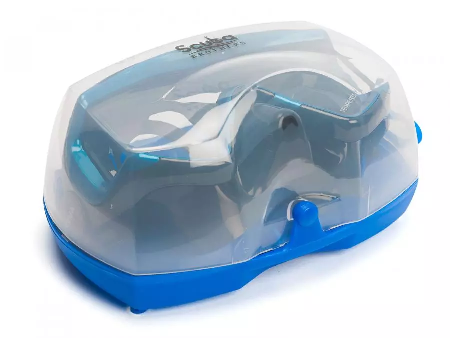 Маска SCUBA BROTHERS SIGMA BLUE, синяя рамка/черный силикон
