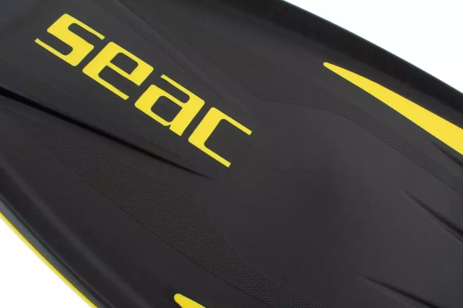 Ласты SEAC SUB U-1000 SLING STRAP YELLOW/BLACK, р-р L-XL/44-46