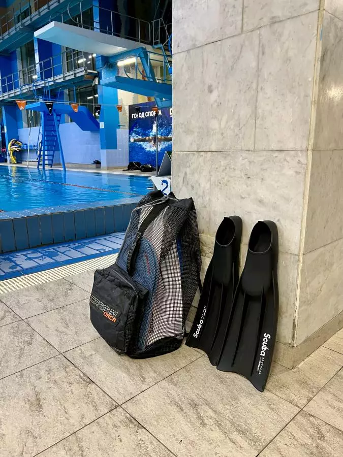 Ласты SCUBA BROTHERS FREE TRAINING BLACK, силиконовые, р-р L/42-43