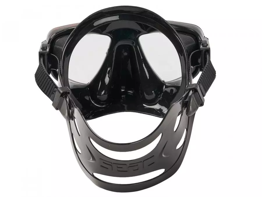Маска SEAC SUB EXTREME 50 RED, черно-красная рамка/черный силикон