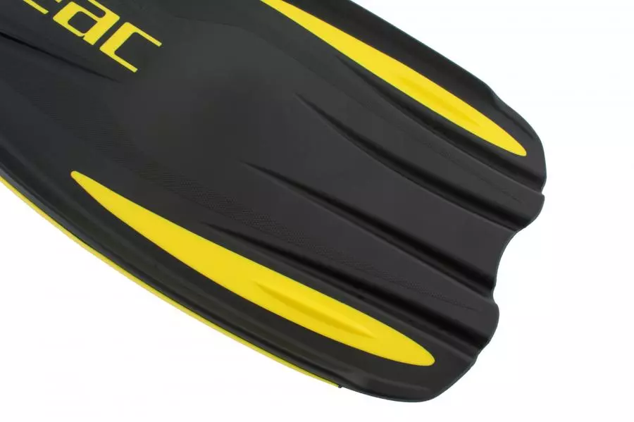 Ласты SEAC SUB U-1000 SLING STRAP YELLOW/BLACK, р-р L-XL/44-46