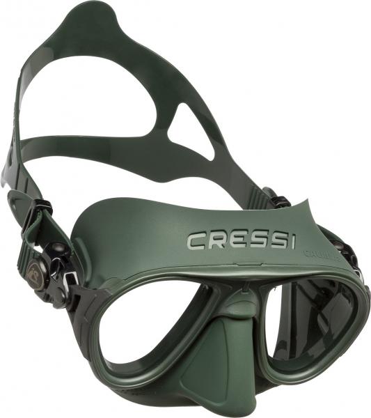 Маска CRESSI CALIBRO, зеленый силикон/зеленая рамка