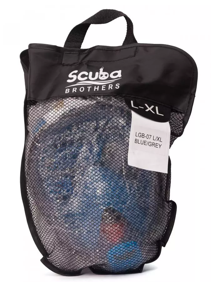 Маска полнолицевая SCUBA BROTHERS BEATLE SMOKY/BLUE, с креплением камеры GoPro, р-р L/XL