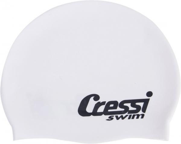 Шапочка для плавания CRESSI SILICONE CAP KIDS, детская, белая