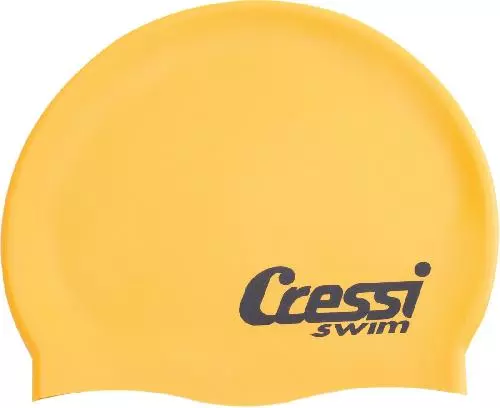Шапочка для плавания CRESSI SILICONE CAP KIDS, детская, желтая