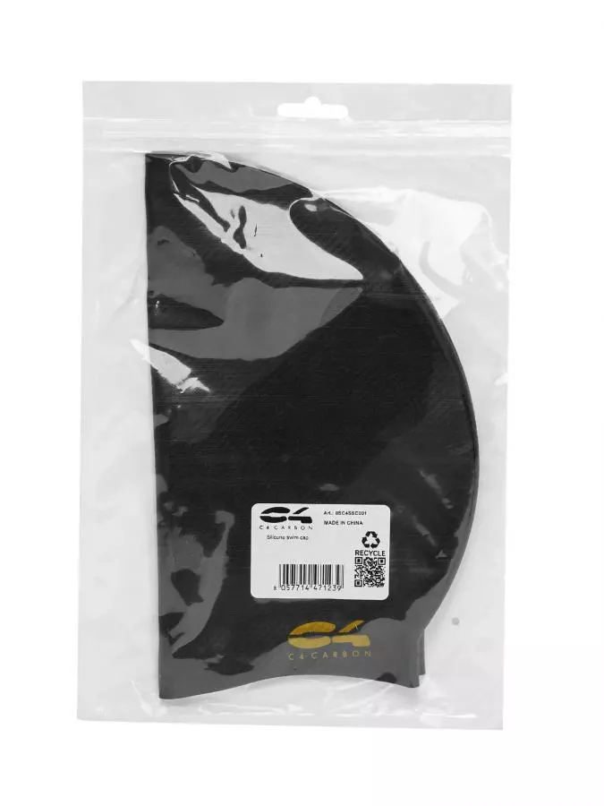 Шапочка для плавания C4 SILICONE BLACK