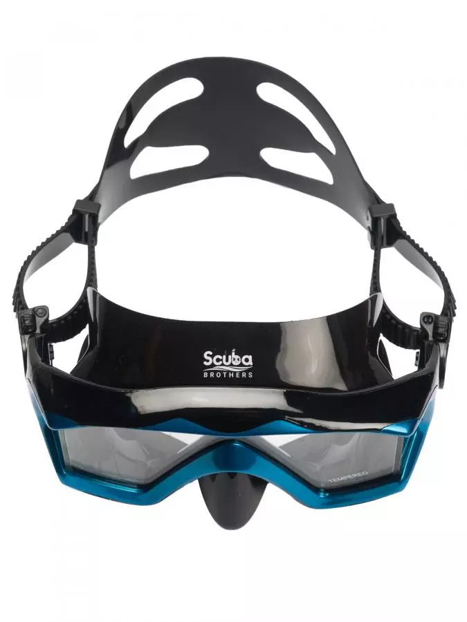 Маска SCUBA BROTHERS SIGMA BLUE, синяя рамка/черный силикон