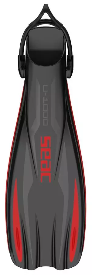Ласты SEAC SUB U-1000 SLING STRAP RED/BLACK, р-р L-XL/44-46