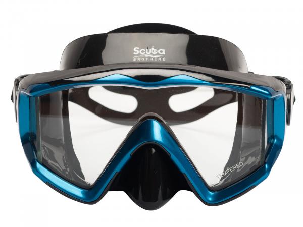Маска SCUBA BROTHERS SIGMA BLUE, синяя рамка/черный силикон