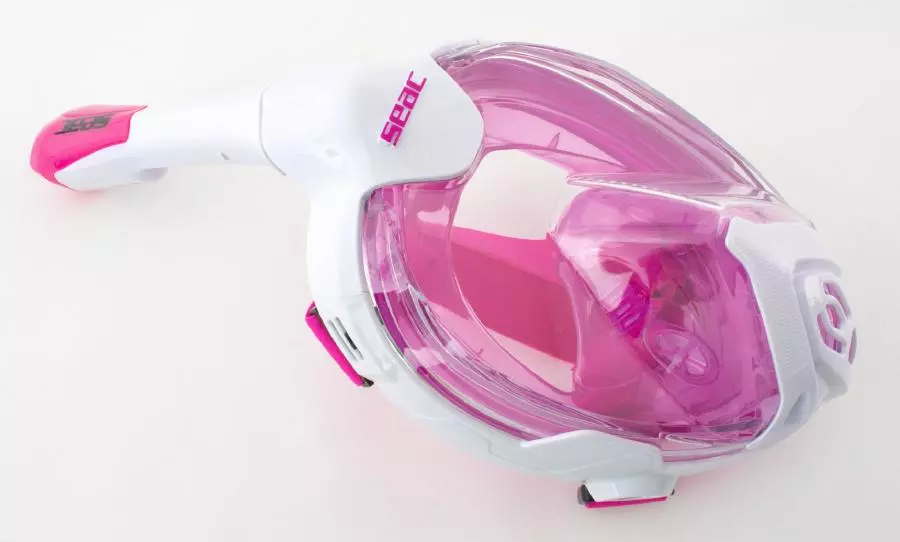 Маска полнолицевая SEAC SUB FUN YOUNG WHITE/PINK, р-р XS/S