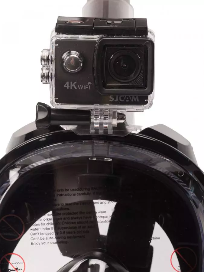 Маска полнолицевая SCUBA BROTHERS BEATLE BLACK, с креплением камеры GoPro, р-р L/XL