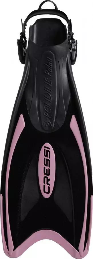 Ласты CRESSI PALAU, открытая пятка, черно/розовые, р-р S/M (38/41)