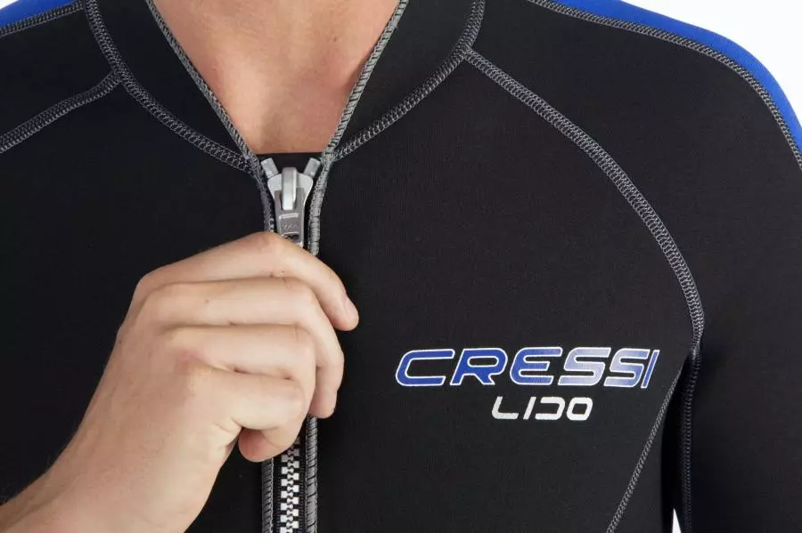 Гидрокостюм CRESSI LIDO MAN SHORTY, черно-синий, 2mm, S/2