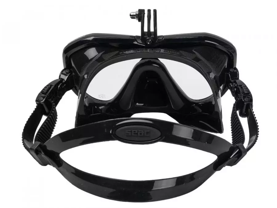 Маска SEAC SUB APPEAL PRO BLACK, с креплением камеры GoPro