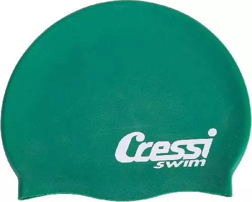 Шапочка для плавания CRESSI SILICONE CAP KIDS, детская, зеленая