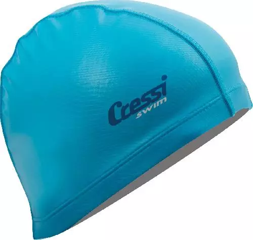 Шапочка для плавания CRESSI PV COATED CAP, голубая, нейлон