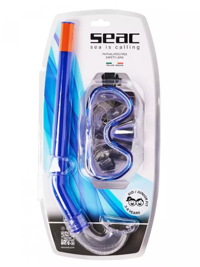 Набор для снорклинга SEAC SUB MARINA SET BLUE, маска/трубка