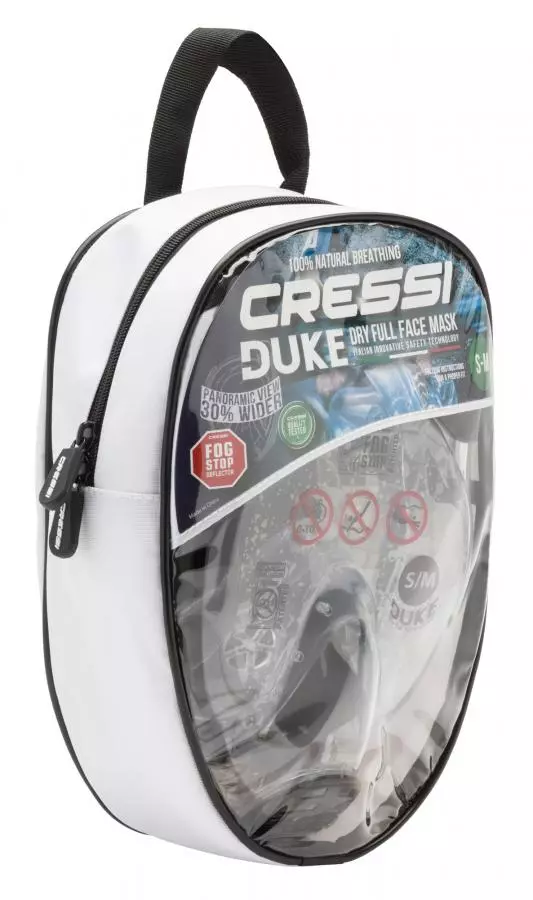 Полнолицевая маска CRESSI DUKE, черная/прозрачная, р-р M/L