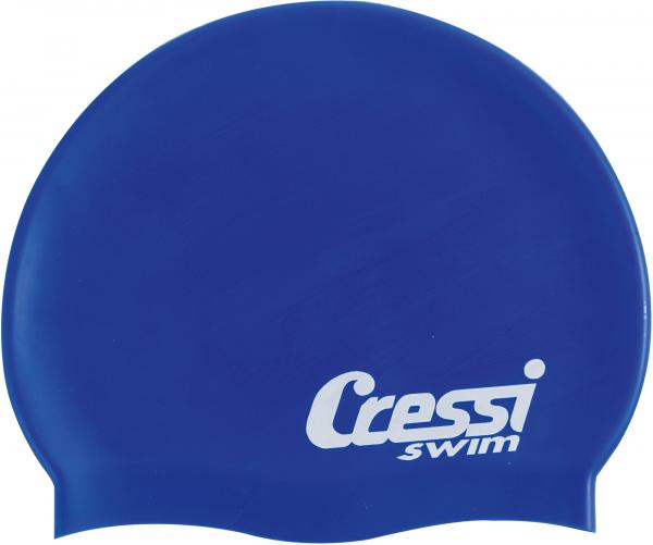 Шапочка для плавания CRESSI SILICONE CAP KIDS, детская, синяя